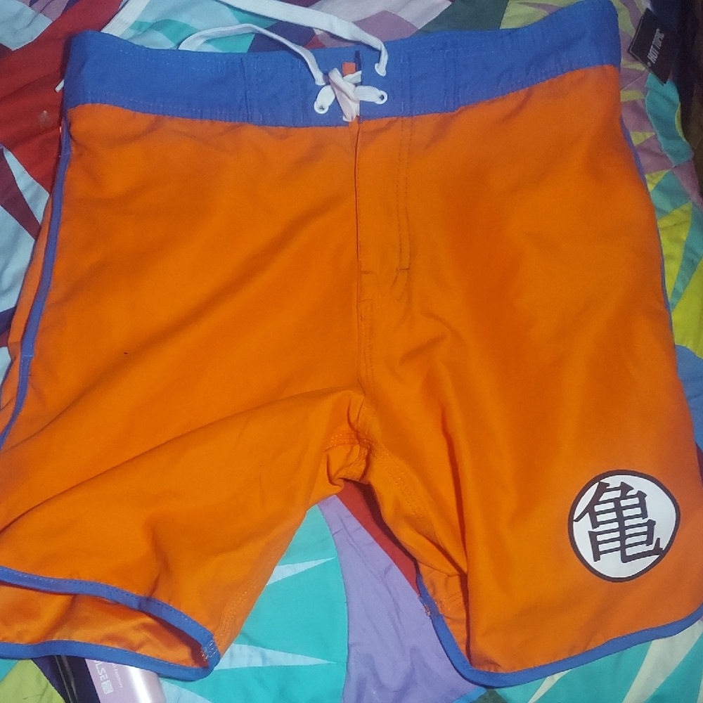 Nwt. Dragon Ball Z Goku Swim Trunks. Sz Small.